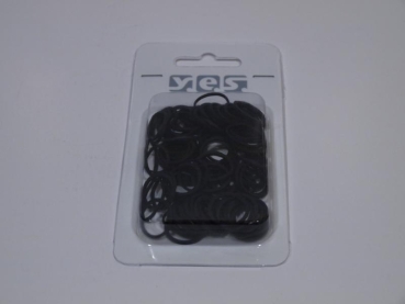 Rastazopfgummi schwarz 100 Stück